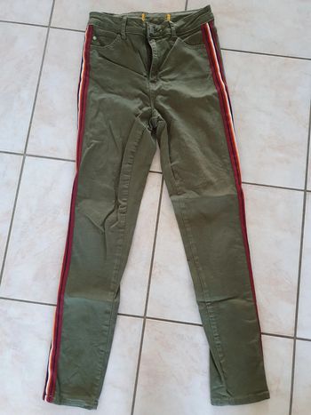 Jean kaki taille 34 xs jennyfer