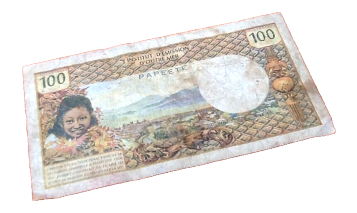 Billet de Banque 100 francs / Cent Francs Polynésie française Papeete - photo numéro 8