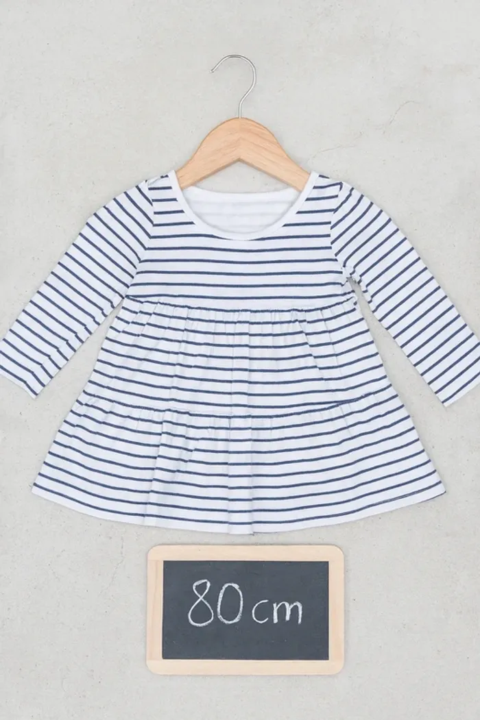 Robe marinière - Taille 9 12 mois 80cm - Primark