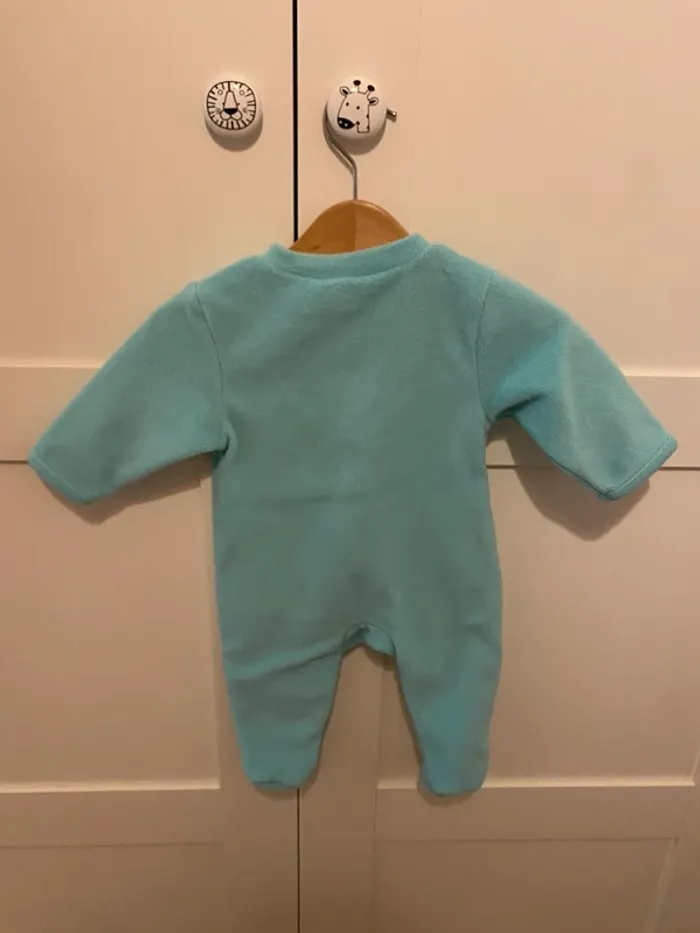 Pyjama chaud 3 mois Tex cyan - photo numéro 2