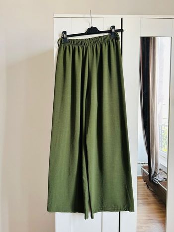 Pantalon vert uni large Boutique Indépendante Taille Unique