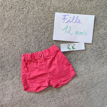 Short fille 12 mois