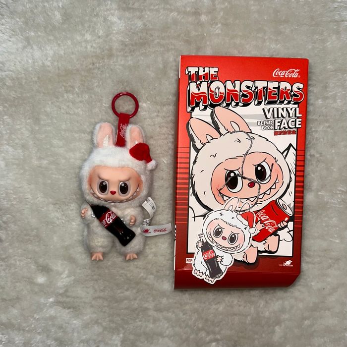 Peluche porte clé Labubu Coca cola