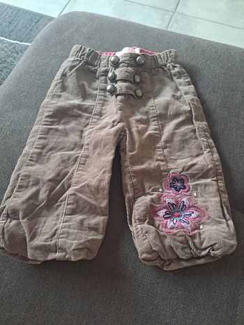 Pantalon velour 6 mois