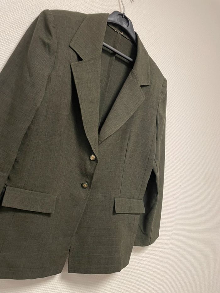 Blazer kaki vintage - photo numéro 3