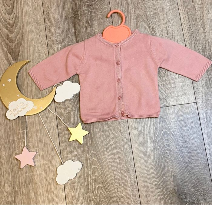 Gilet bébé fille rose Kiabi 1 mois