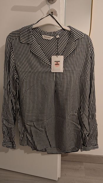 Blouse à carreaux Naf Naf