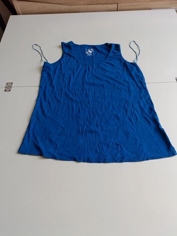 T-shirt sans manche bleu nuit ikebana 50/52