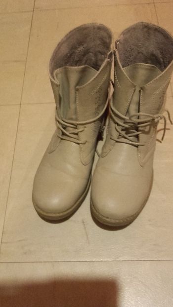 Bottines beige