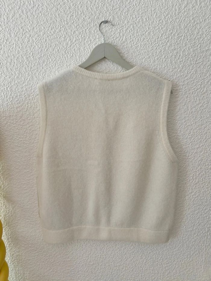 Gilet sans manches American Vintage Vitow blanc / taille L - photo numéro 2
