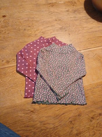 Lot de 2 t-shirts col roulé 3ans
