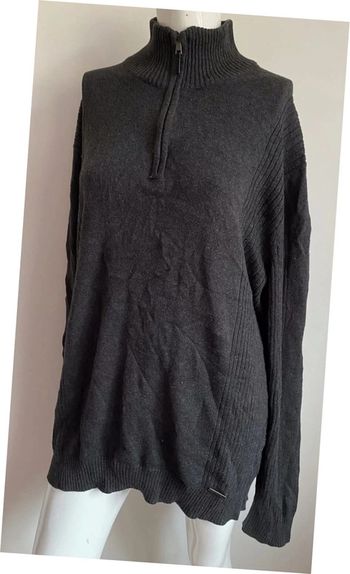 Pull Gris quart zip Calvin Klein taille XL