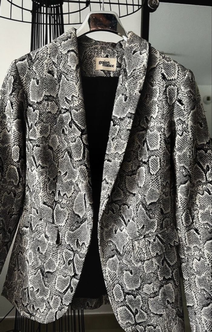 Blazer peau de serpent
