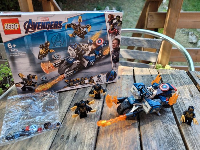 Lego Marvel Avengers 76123, Captain America, complet avec boîte - photo numéro 2