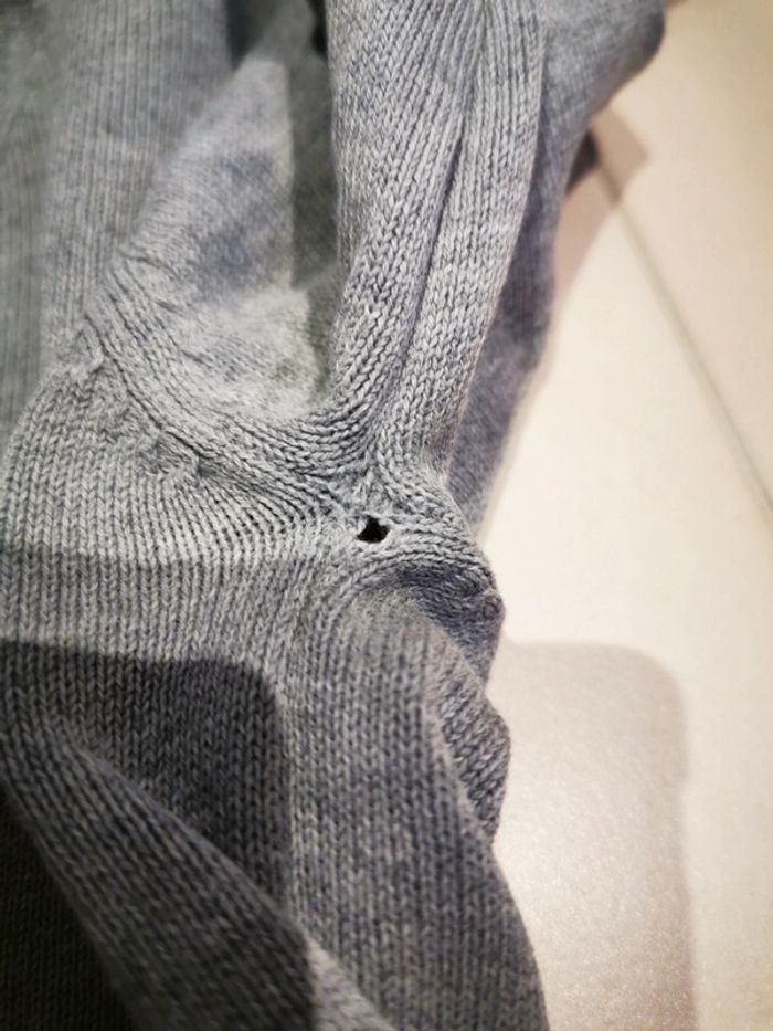 Pull col v femme gris S pimkie - photo numéro 4