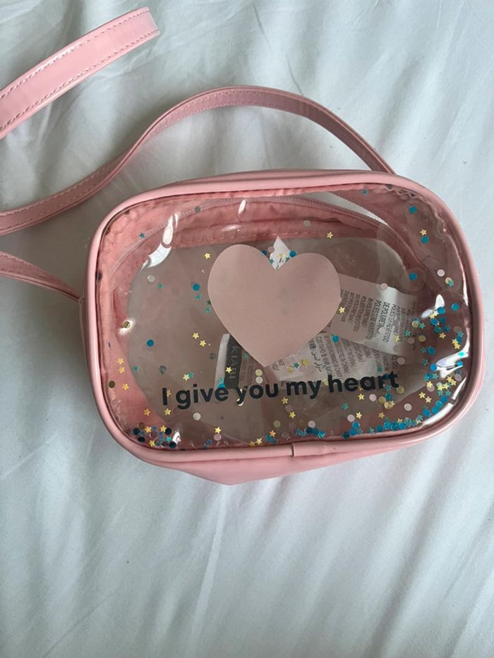 Petit Sac à Main Rose et Transparent