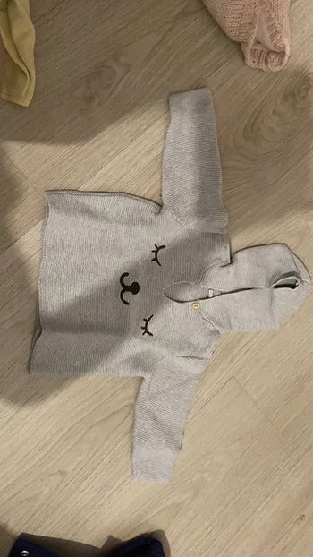 Pull capuche 6 mois fille