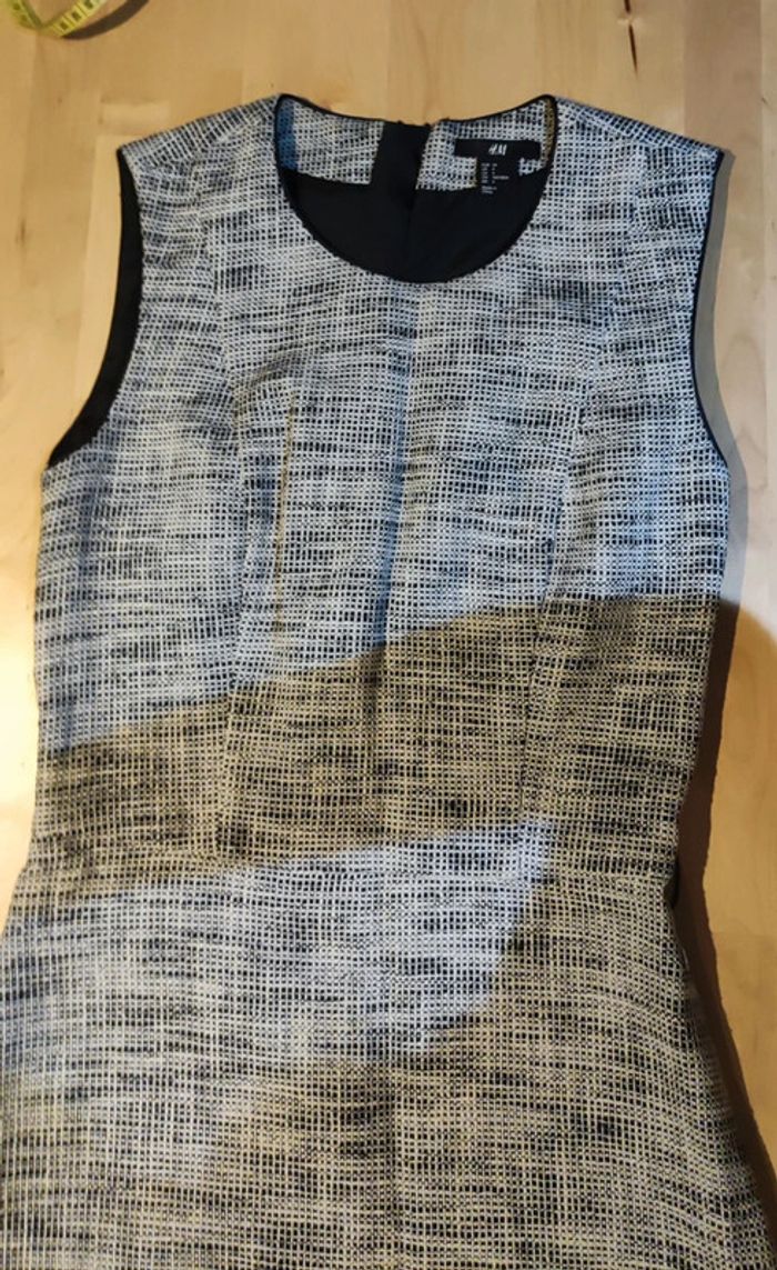 Robe élégante gris chiné H&M - photo numéro 3
