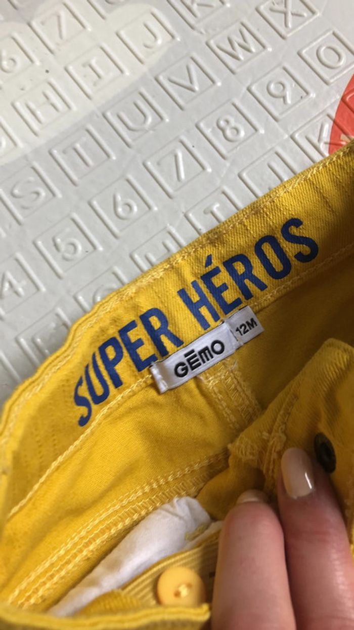Pantalon jaune Gemo 12 mois - photo numéro 3