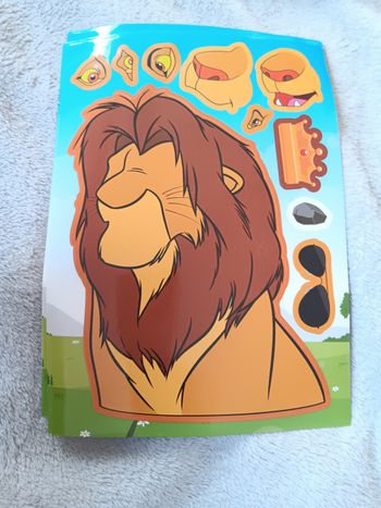 Puzzle stickers simba adulte le roi lion disney