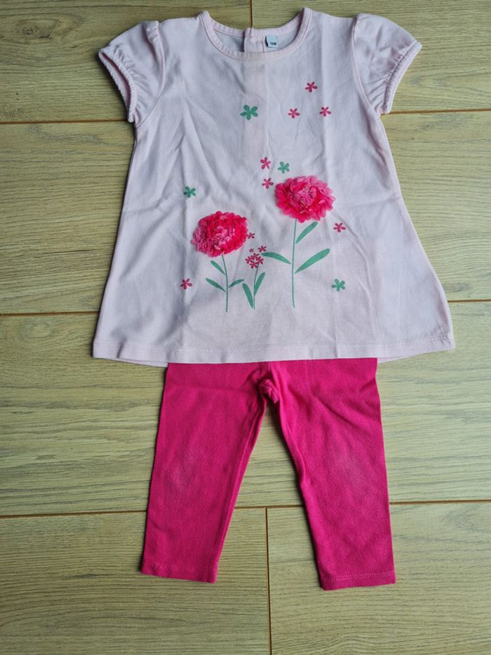 robe/tunique et legging 12 mois
