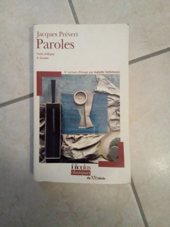 Livre Paroles de Jacques Prévert
