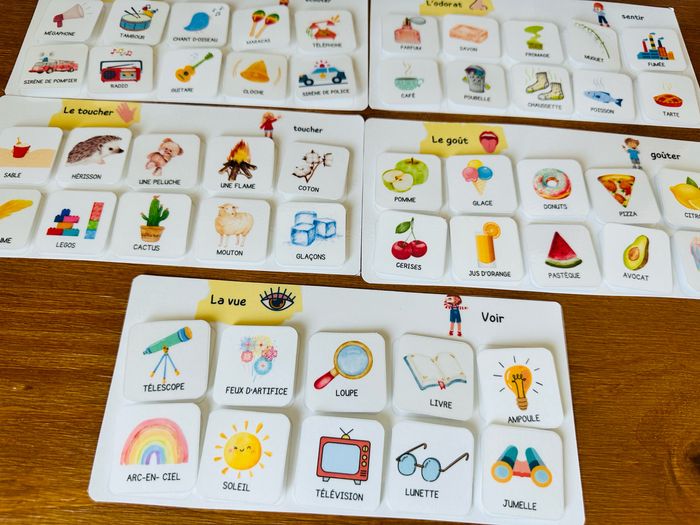 Jeu de reconnaissance des 5 sens, inspiration Montessori - photo numéro 9