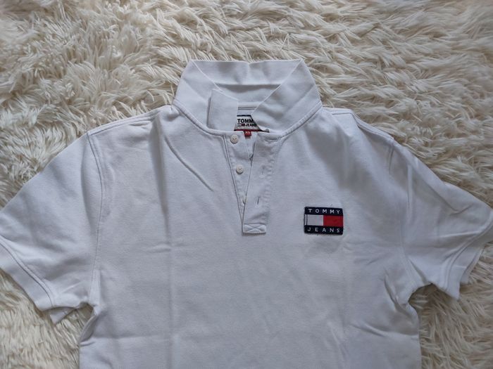 Polo Tommy Jeans blanc - photo numéro 2