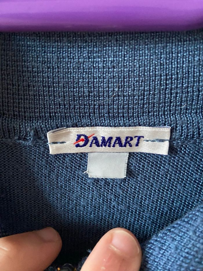 Polo Damart bleu - photo numéro 3