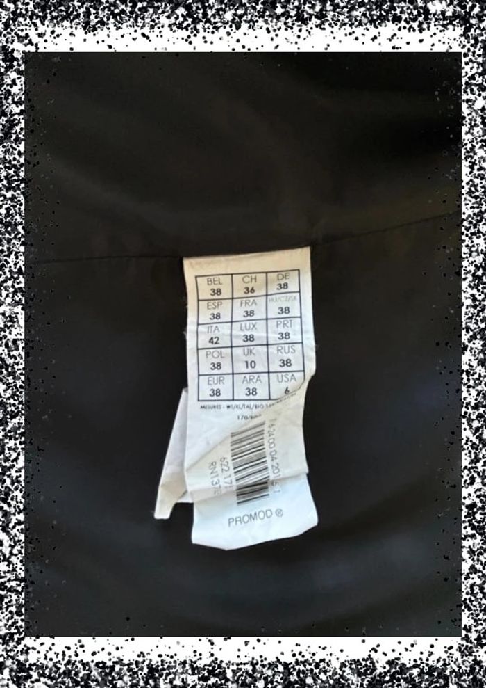 Manteau long gris à carreaux Promod - Taille 38 - photo numéro 5