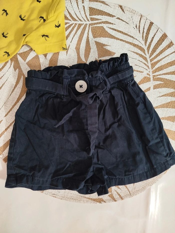 Short carotte ceinture évasé bleu marine 12 mois Kiabi - photo numéro 2