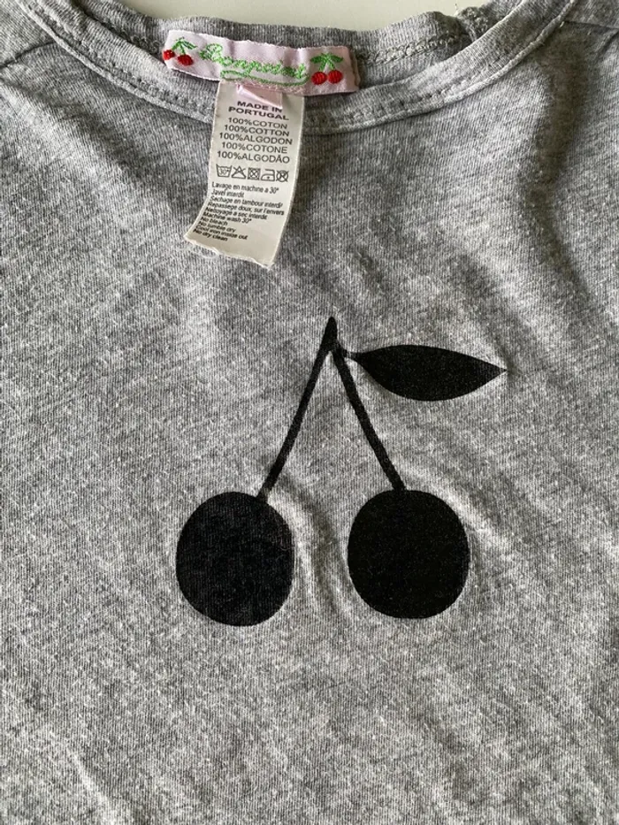 T-shirt gris bonpoint - photo numéro 2