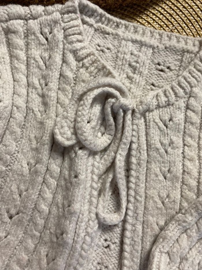 Gilet fille fait main 9mois - photo numéro 2