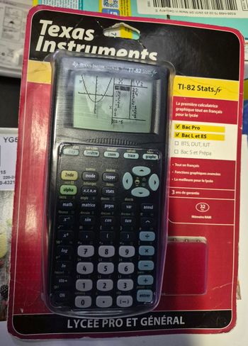 Calculatrice Texas instruments TI82 Stats.fr Neuve.