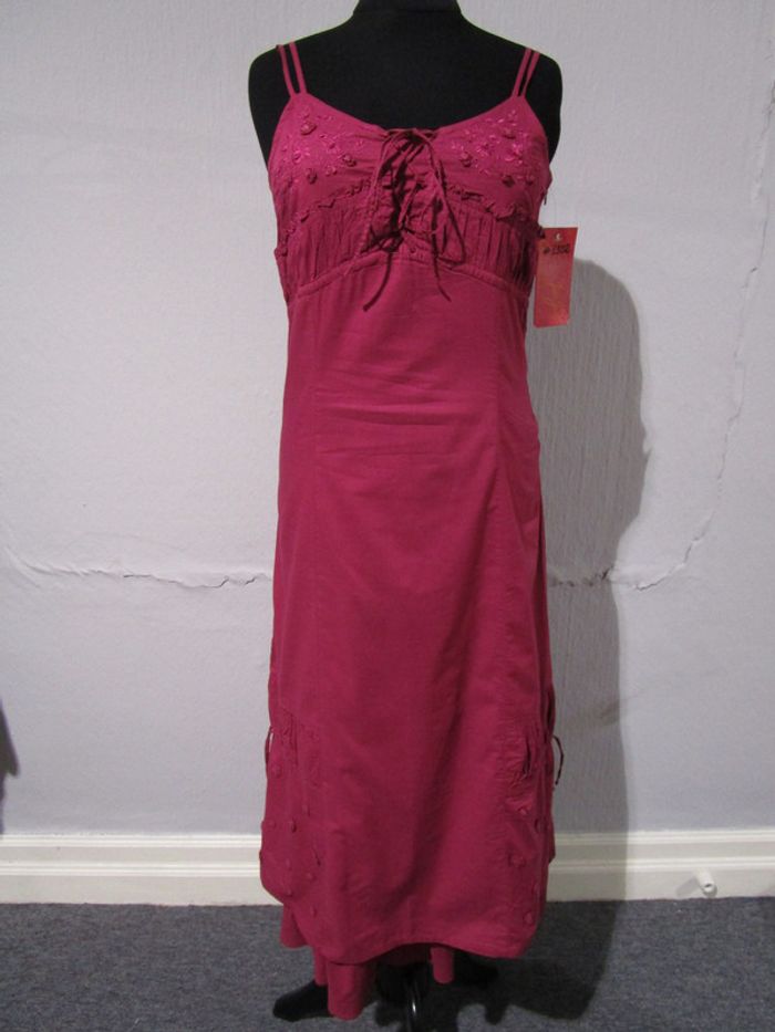 Robe longue framboise Jac Jac 40 NEUVE