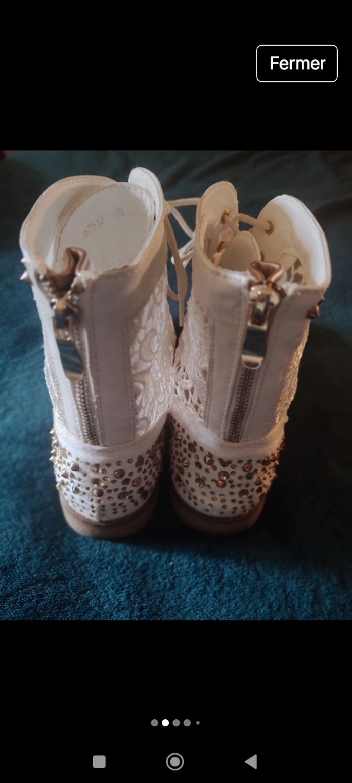 Chaussures montantes d'été taille 40 - photo numéro 2