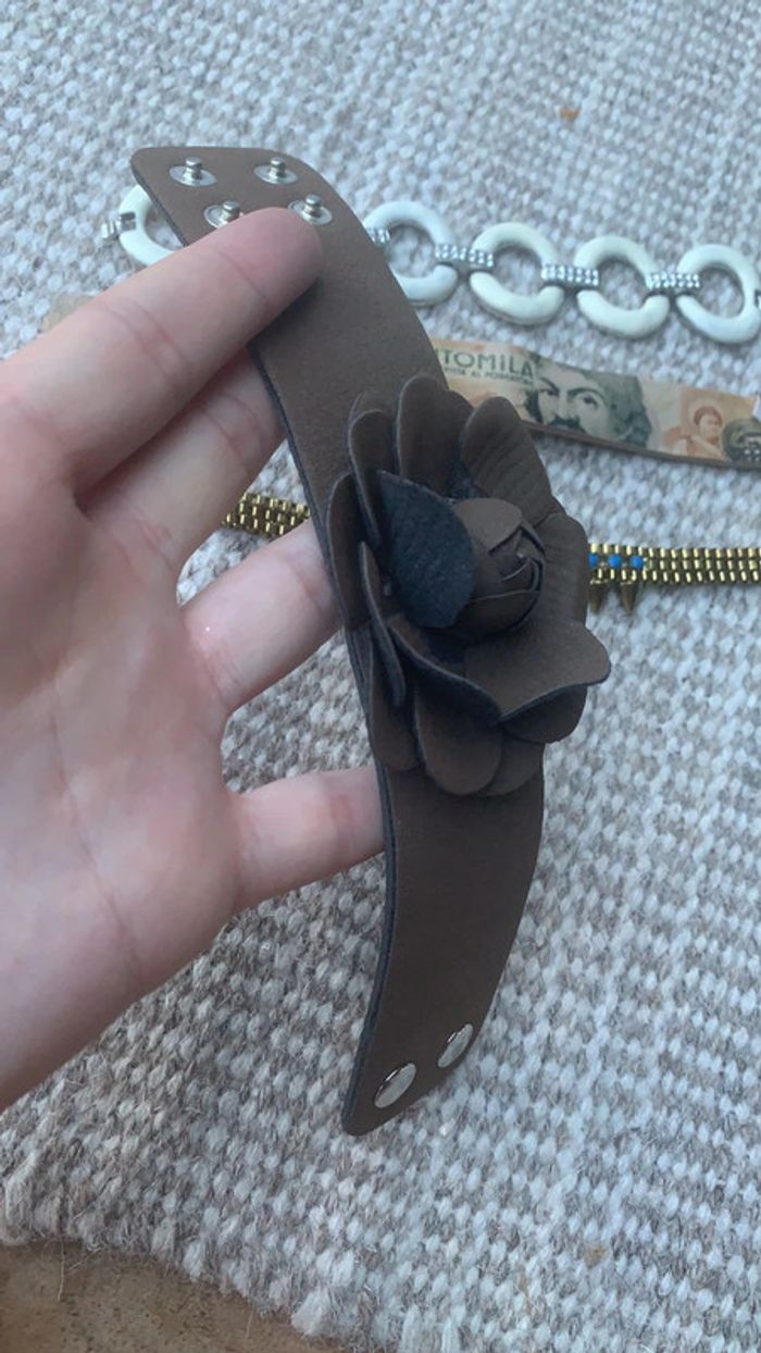 Lot de 4 bracelet thème marron beige adulte - photo numéro 9