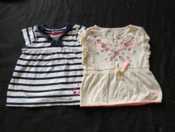 Lot de 2 tuniques été 12 mois