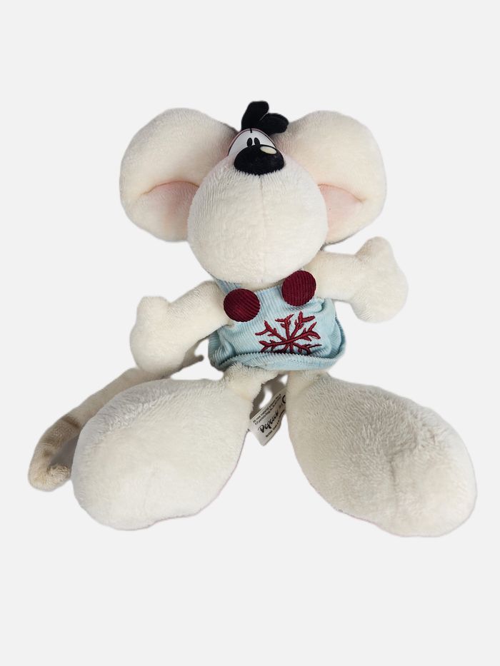 Peluche Diddlina "Hiver" - Diddl Vintage 25 cm - Très Bon État