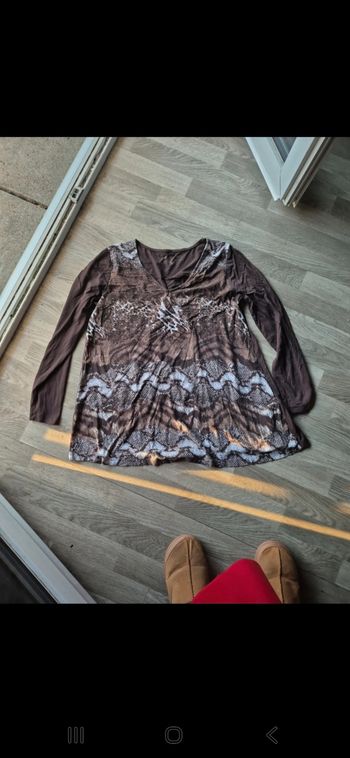 Tunique marron taille 46/48