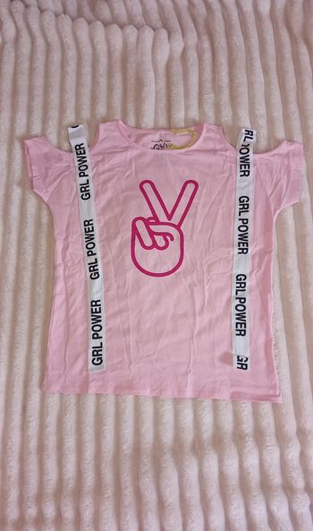 T-shirt grl power rose
