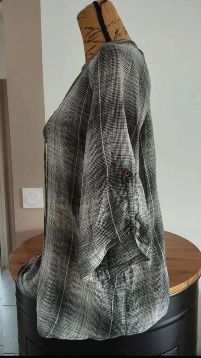 jolie chemise promod grise taille 40 femme - photo numéro 6