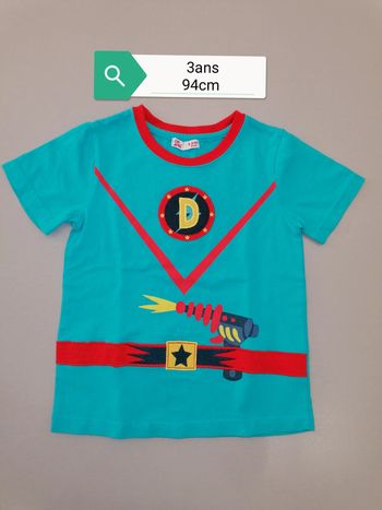 Tee-shirt turquoise 3ans-94cm