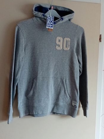 Pull à capuche gris Jack&Jones neuf