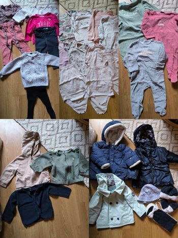 Vends Lot  de  vêtements et de manteaux fille 18 mois