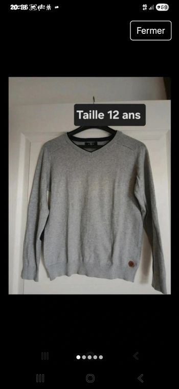 Pull garçon Taille 11/12 ans marque Tex 