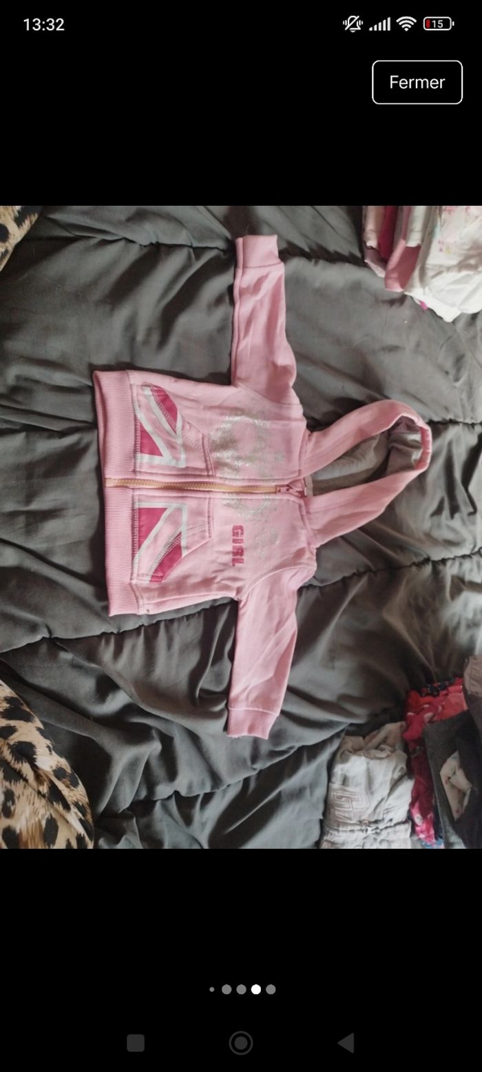Lot de pull est gilet bébé fille - photo numéro 9
