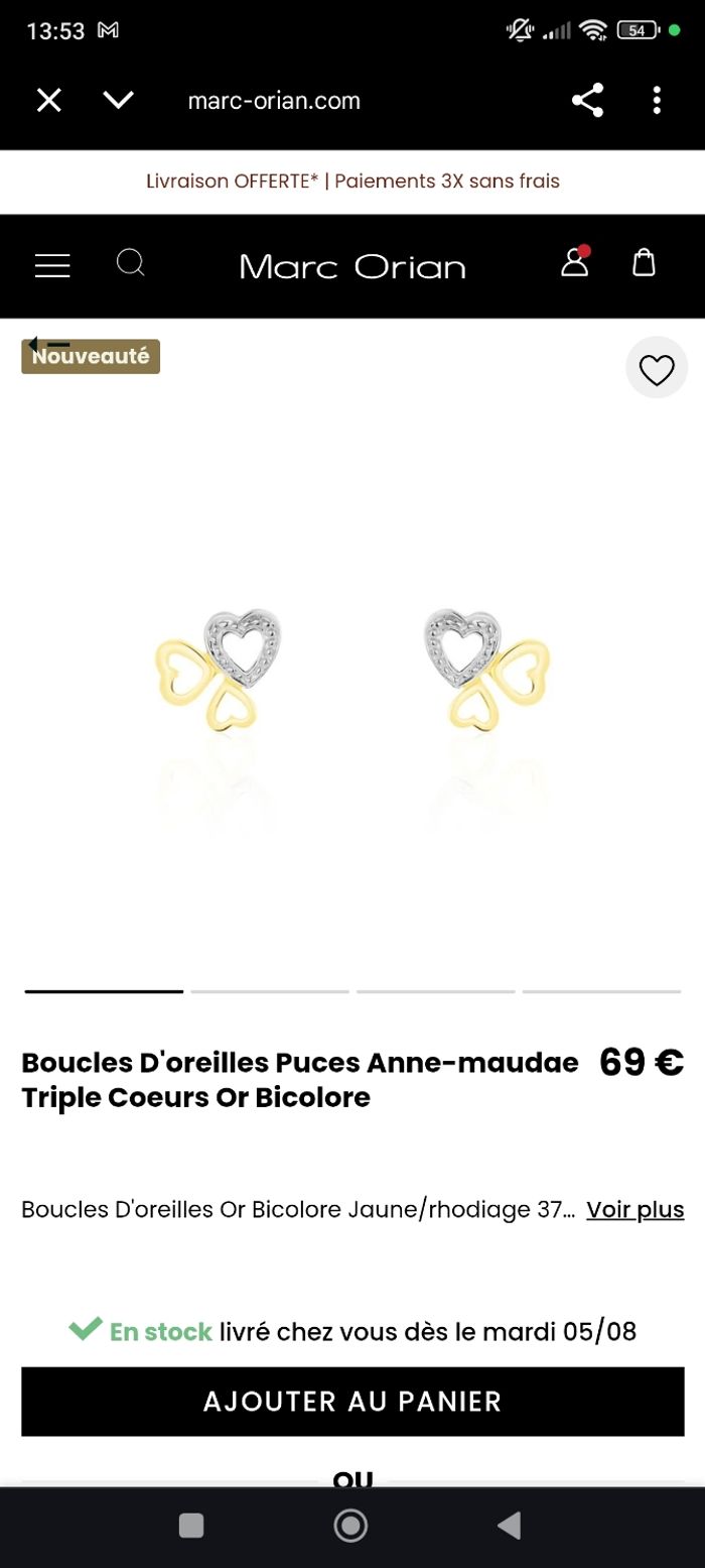 Boucles d'oreilles enfant - photo numéro 2