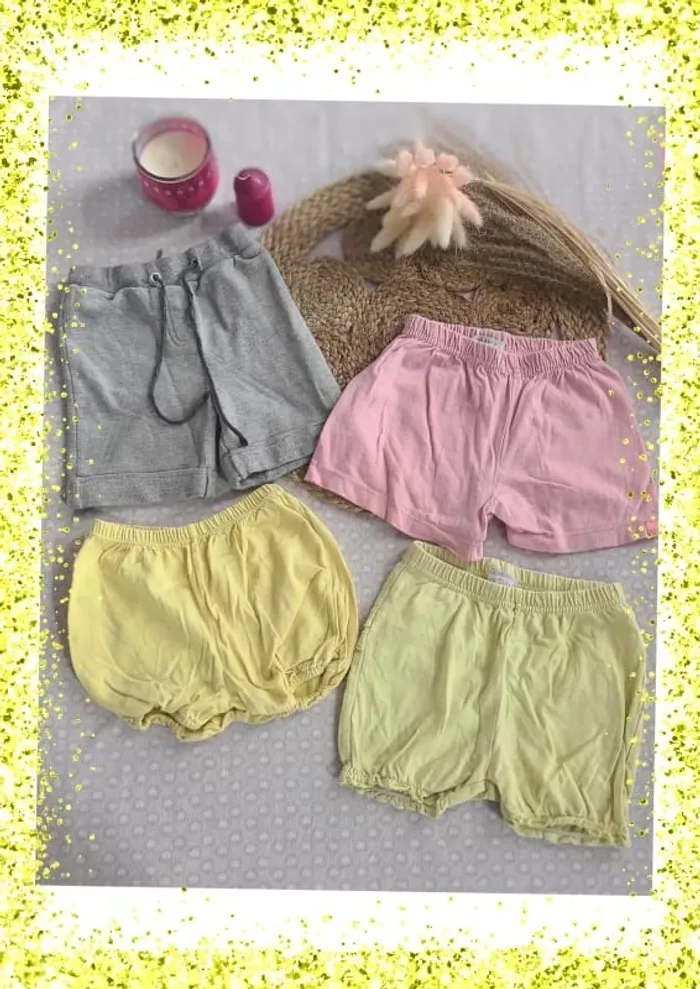 Lot shorts 18 mois