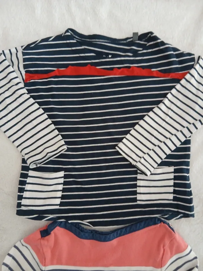 Lot de 2 marinières 4 ans - photo numéro 3